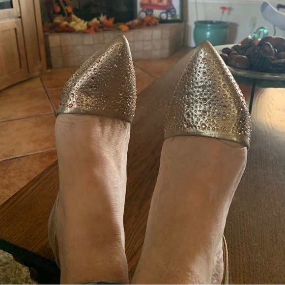 Chinese Laundry Metallic Embellished High Heels - Picture 2 of 9